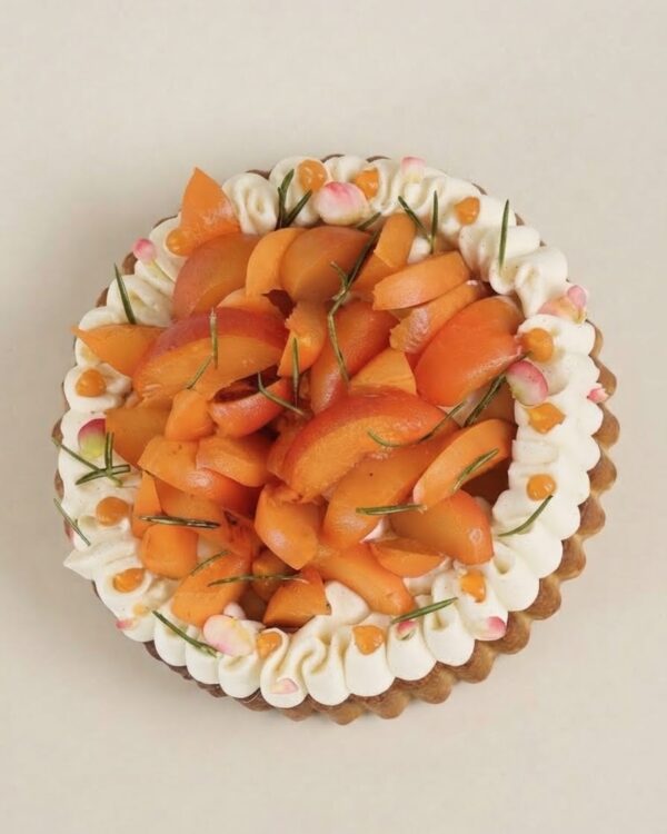 Tarte Abricot, Huile d’Olive & Romarin