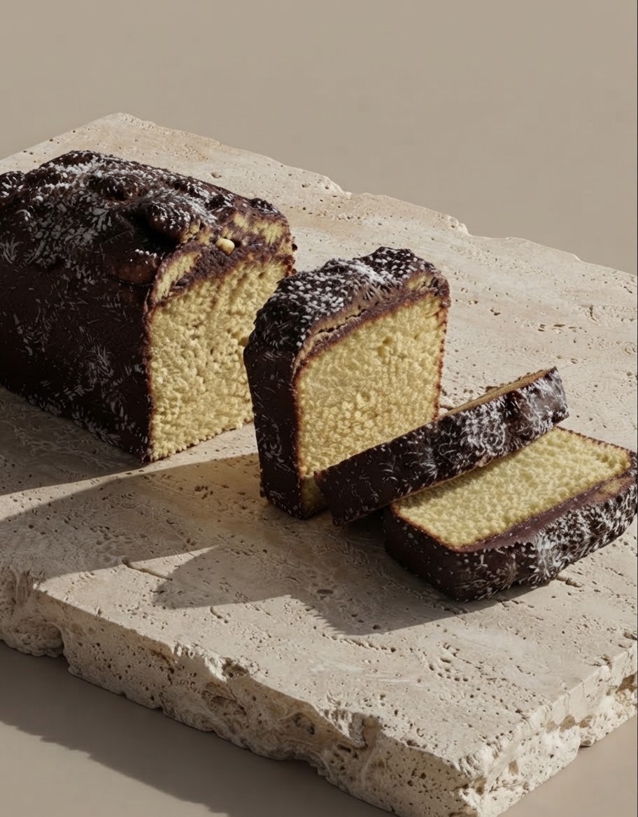 Cake chocolat au lait & noix de coco